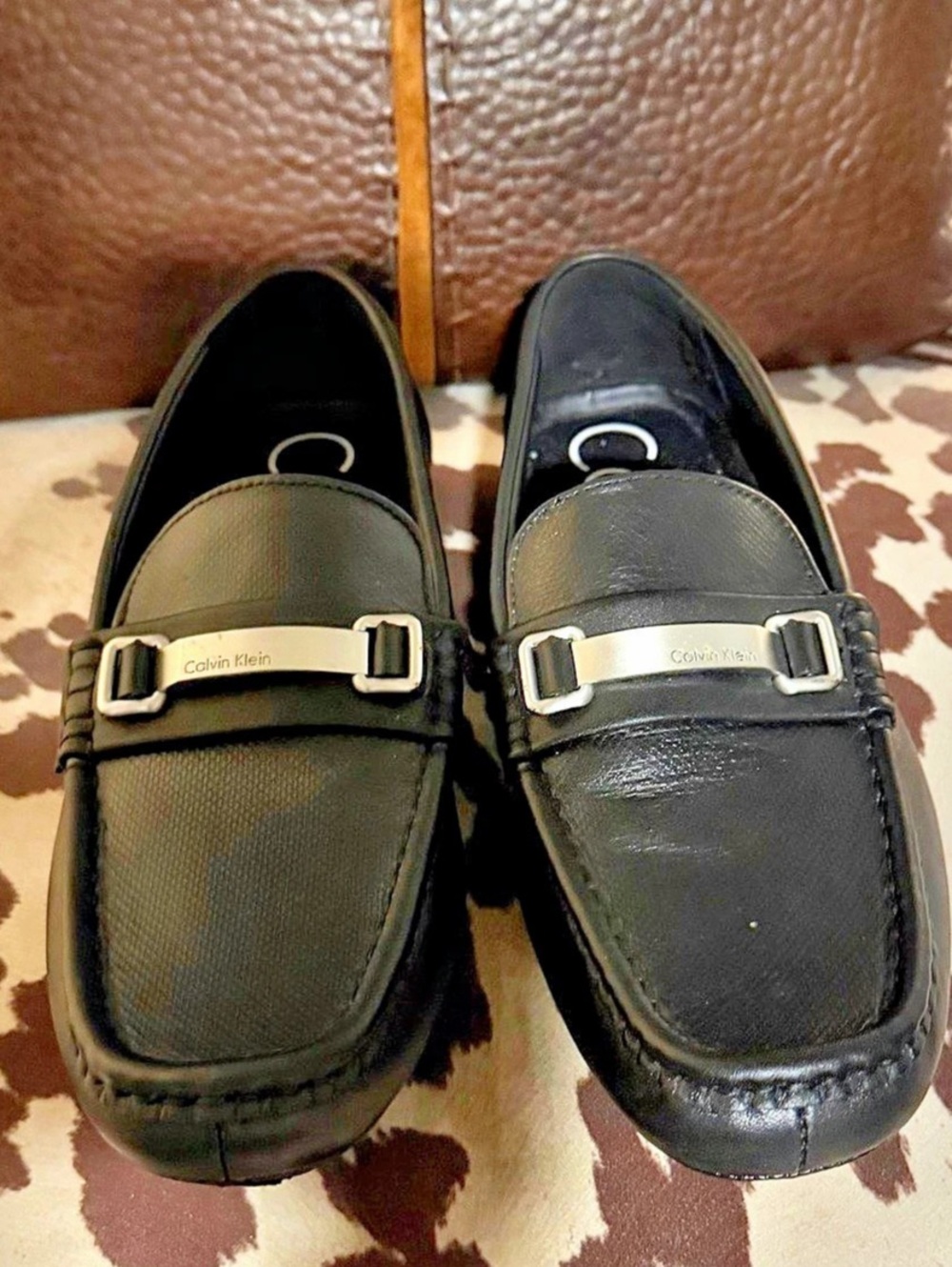 Calvin Klein Maddix Men's Black Loafers US 8.5 fits like 7.5